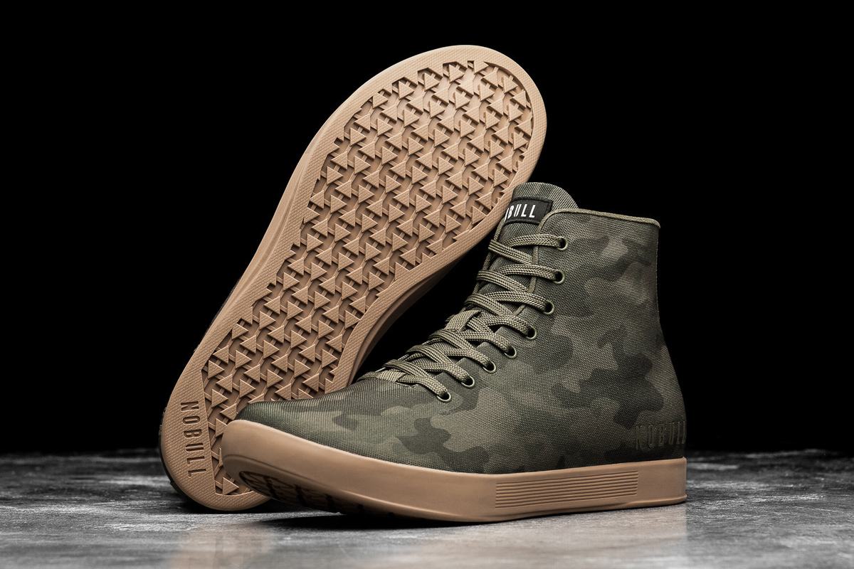 Nobull High-Top Canvas Men's Trainers Dark Camo | Australia (RY9853)